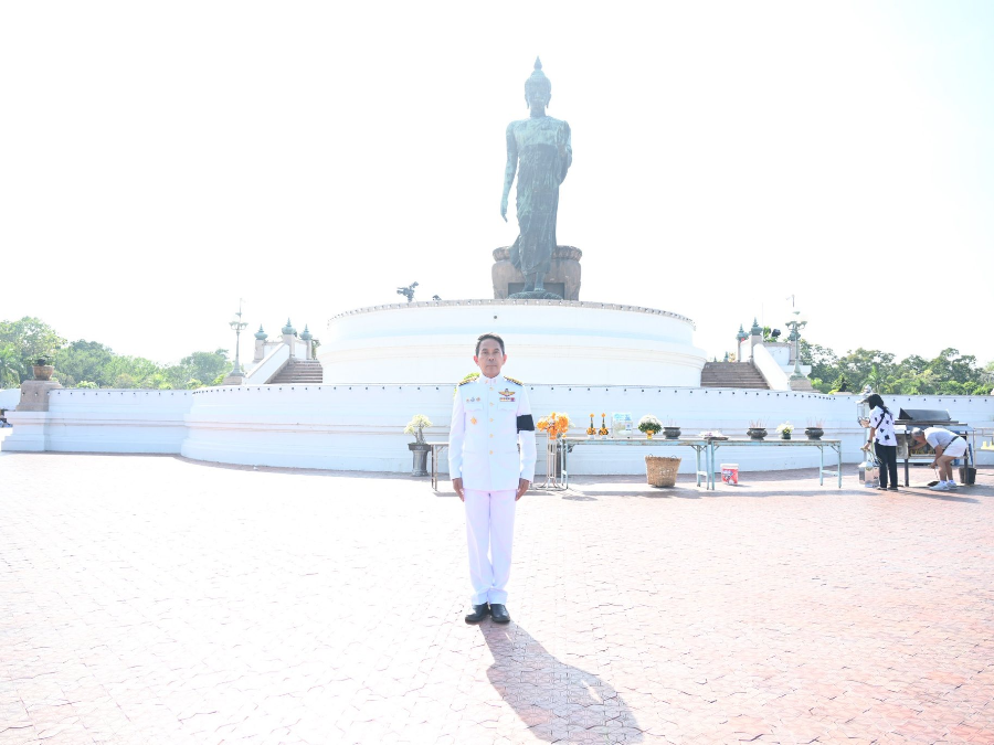 ผู้ตรวจฯ เศรษฐรัชต์ ร่วมพิธีบำเพ็ญพระราชกุศลเวียนเทียนและการแสดงพระธรรมเทศนา สนทนาธรรม เนื่องในวันมาฆบูชา